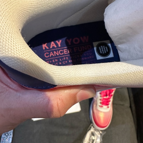Kay Yow Nike Air Force 1 low cancer fund Pink foam, regency violet Sneakers - Picture 3 of 11